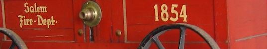 Photo of Salem Fire Department Wagon Circa 1854
